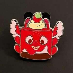 Disney Munchlings Series 3 Enamel Pin - Leroy Chocolate Raspberry Mousse Cake